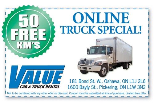 truck rental specials